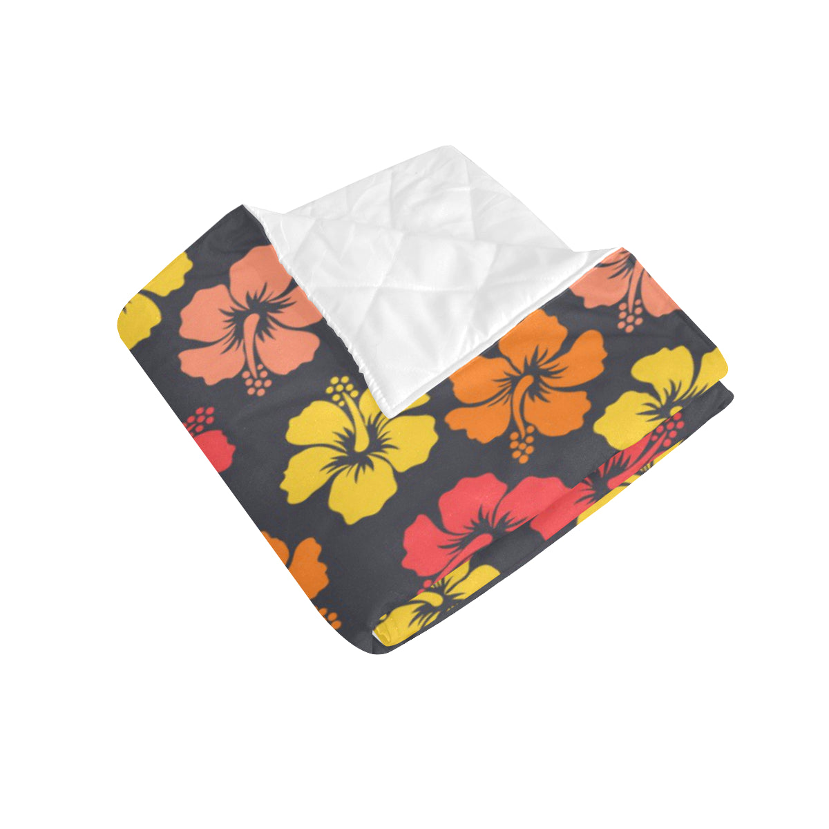 Hibiscus Pattern Print Design HB024 Premium Quilt