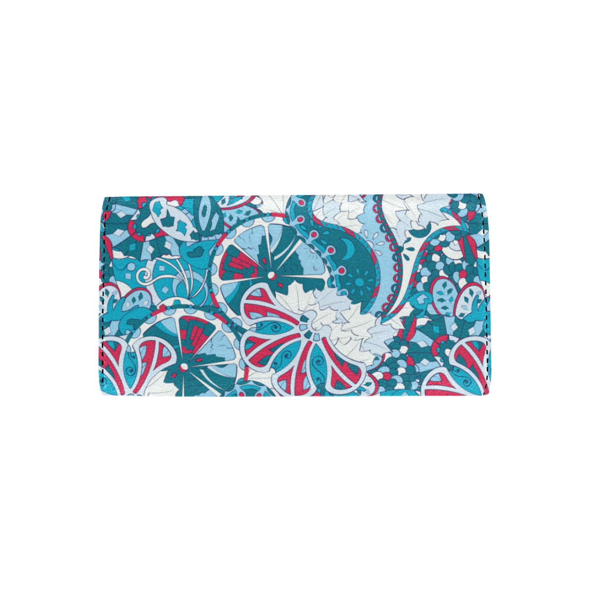 Funky Retro Pattern Print Design A05 Women's Trifold Wallet