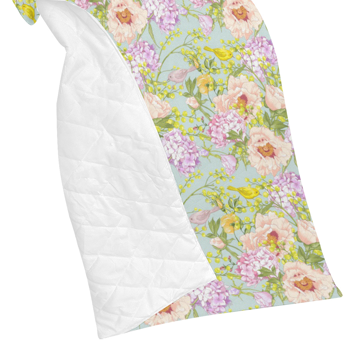 Hydrangea Pattern Print Design HD02 Premium Quilt