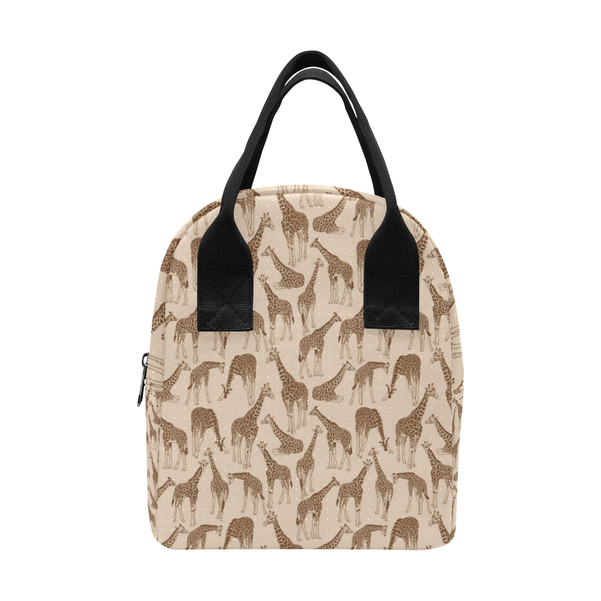 Giraffe Pattern Design Print Insulated Lunch Bag