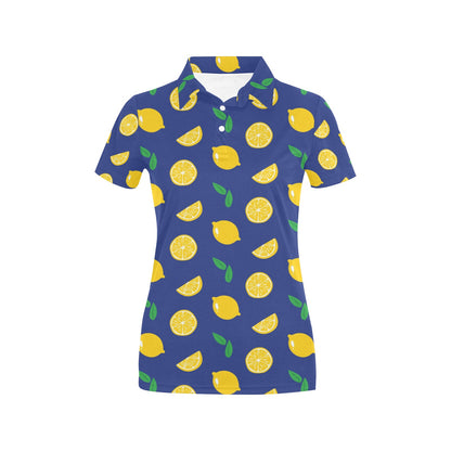 Citrus  Pattern Print Design 02 Women's Polo Shirt