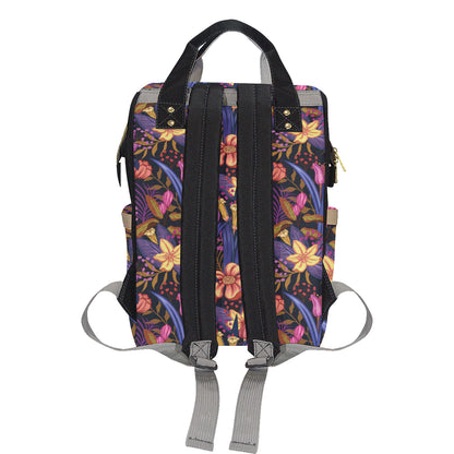 Lily Pattern Print Design LY016 Diaper Bag Backpack