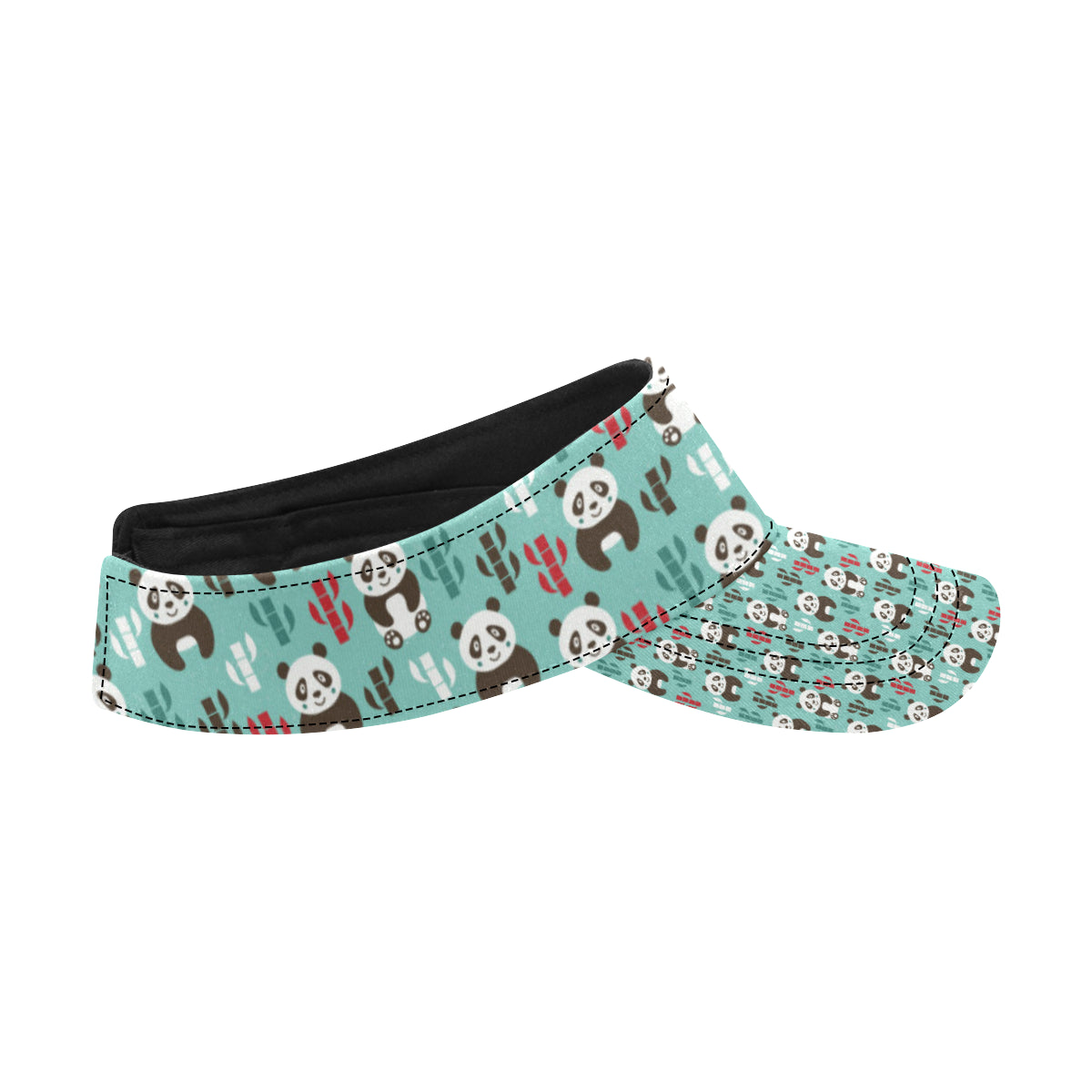 Panda Bear Cute Themed Print Unisex Sun Visor