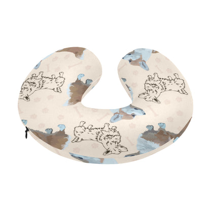 Pembroke Welsh Corgis Pattern Print Design A03 U-Shaped Travel Neck Pillow
