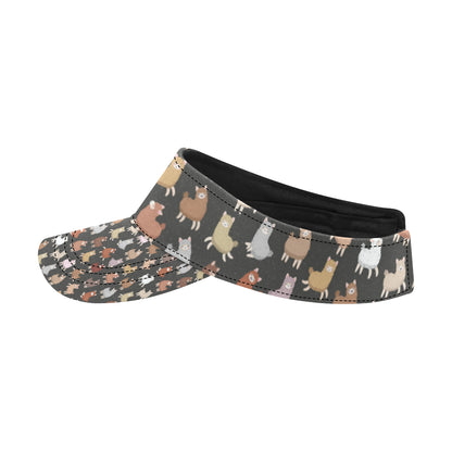 Alpaca Cute Design Themed Print Unisex Sun Visor