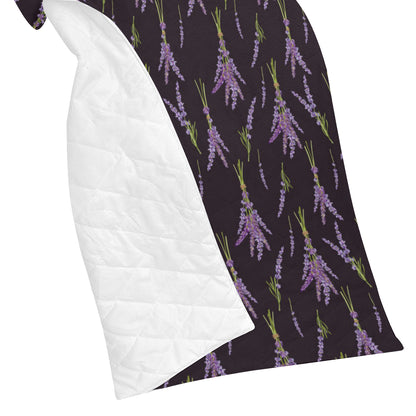 Lavender Pattern Print Design LV05 Premium Quilt