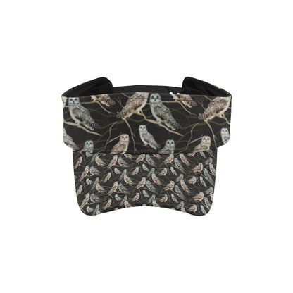 Owl Branch Themed Design Print Unisex Sun Visor