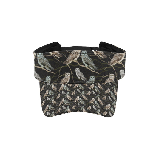 Owl Branch Themed Design Print Unisex Sun Visor