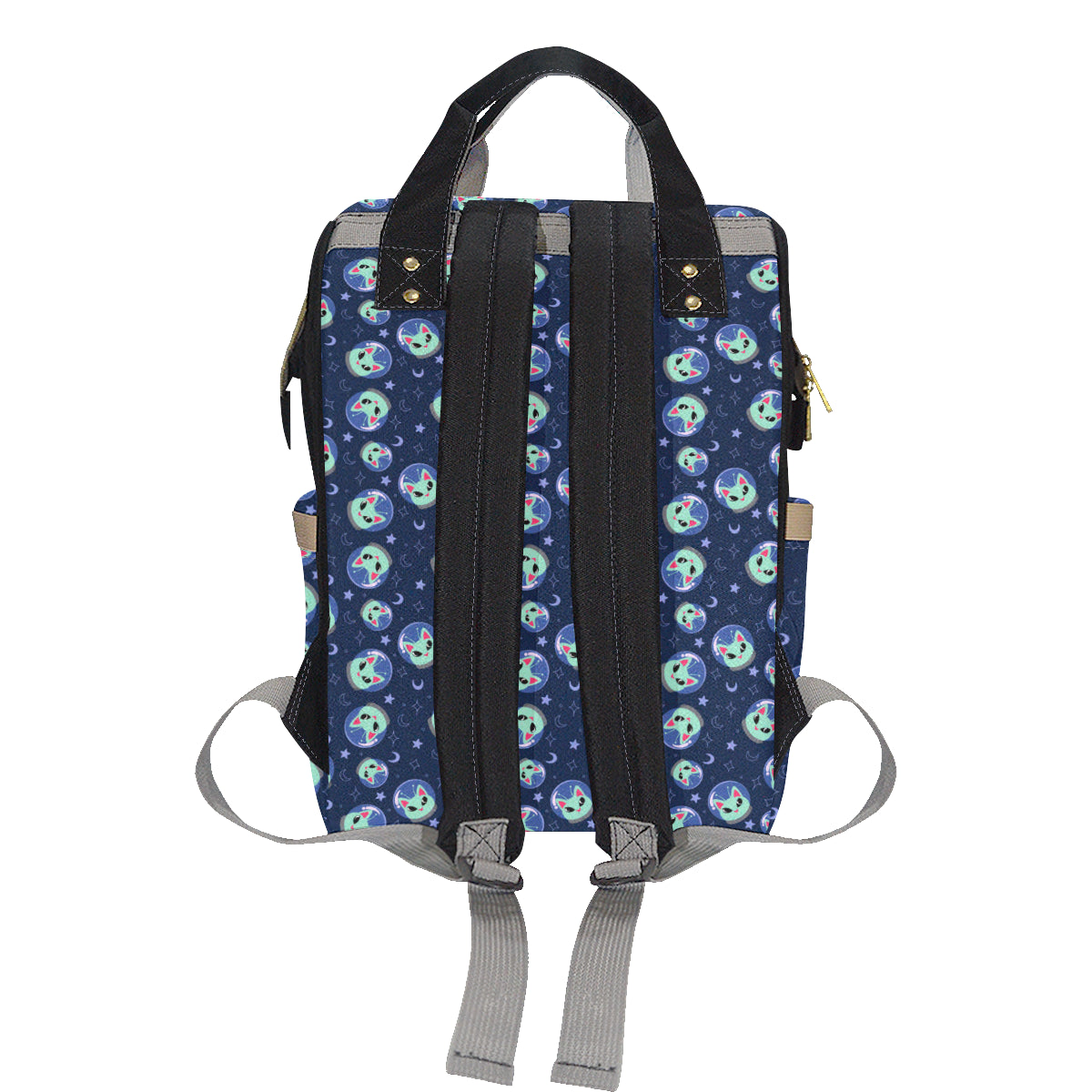Alien Cat Diaper Bag Backpack