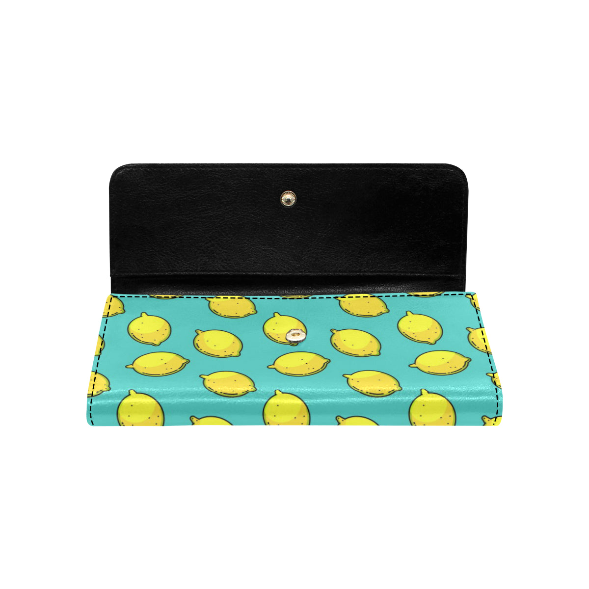 Lemon Pattern Print Design LM04 Women's Trifold Wallet