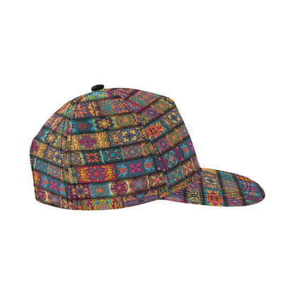 Mandala Style Design Print Snapback Cap