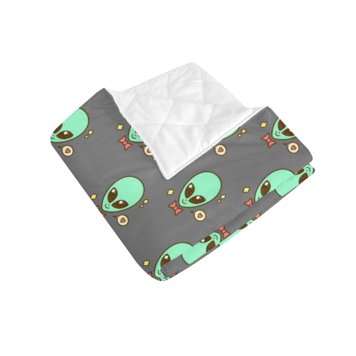Alien Pattern Print Design 02 Premium Quilt