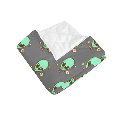 Alien Pattern Print Design 02 Premium Quilt