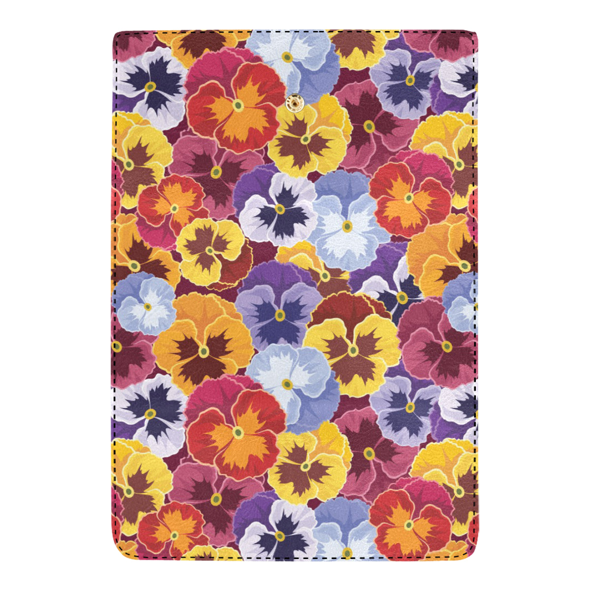 Pansy Pattern Print Design PS01 Women's Trifold Wallet