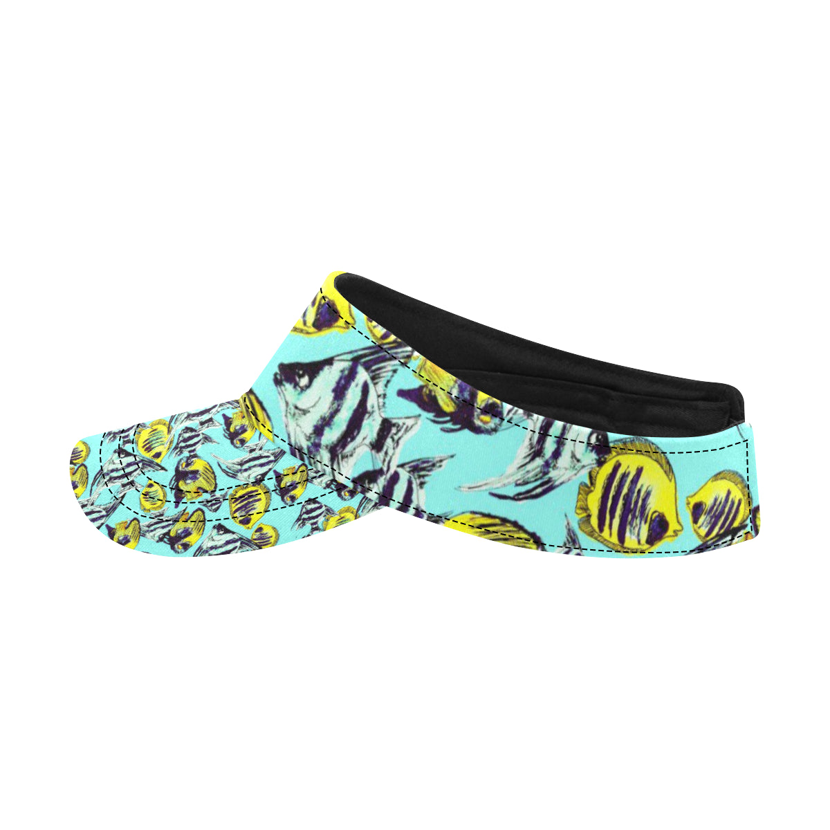 Angelfish Pattern Print Design 02 Unisex Sun Visor