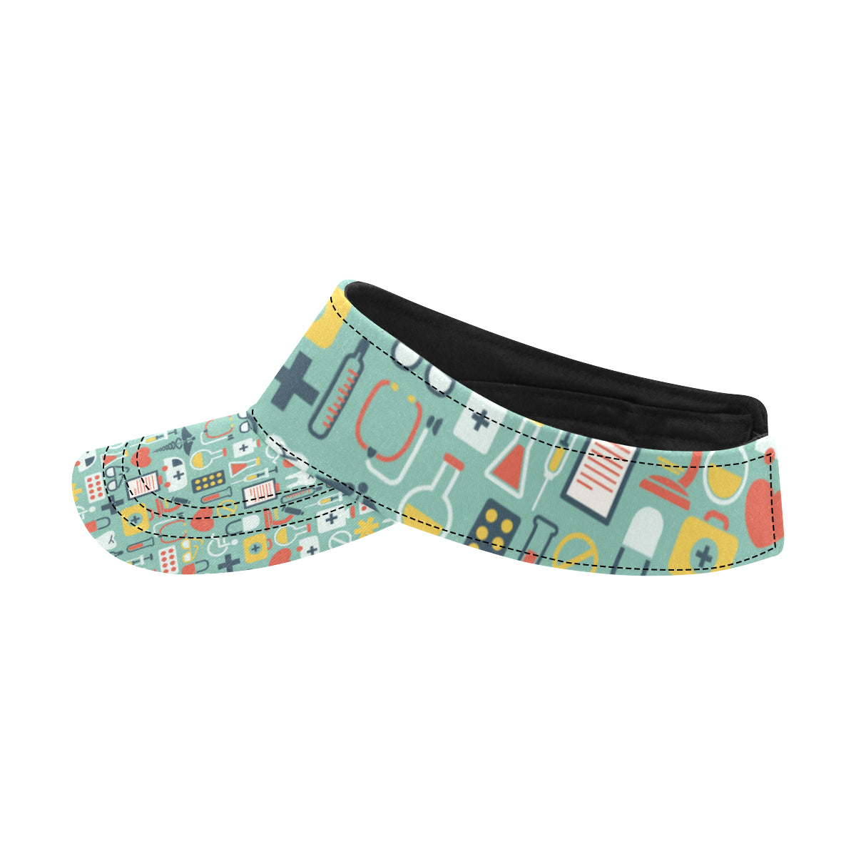 Medical Pattern Print Design 02 Unisex Sun Visor