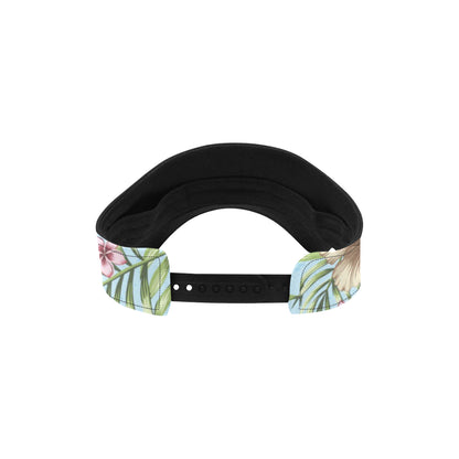 Tropical Flower Pattern Print Design TF05 Unisex Sun Visor