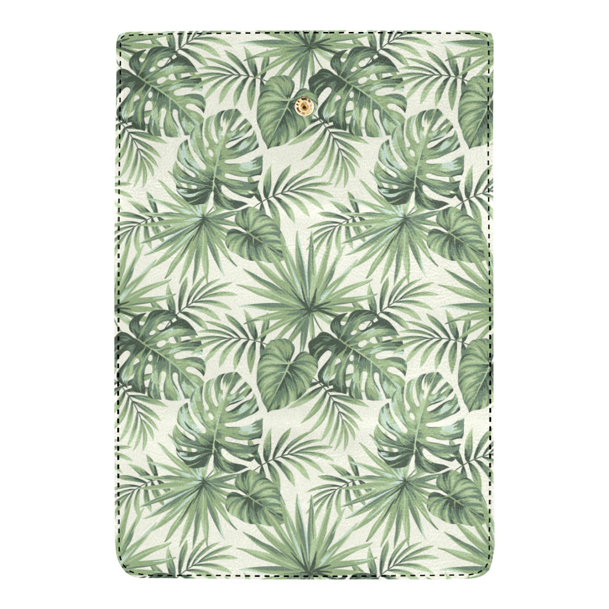 Palm Leaf Pattern Print Design A02 Women's Trifold Wallet