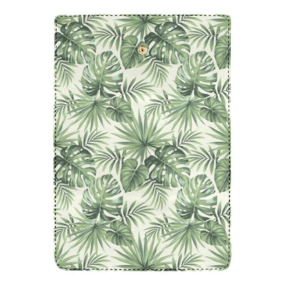 Palm Leaf Pattern Print Design A02 Women's Trifold Wallet