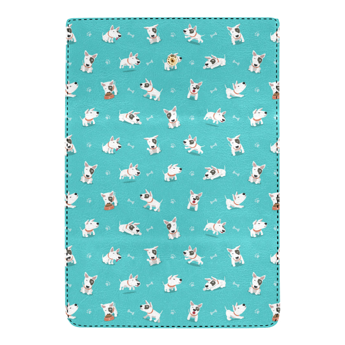Bull Terriers Pattern Print Design 07 Women's Trifold Wallet