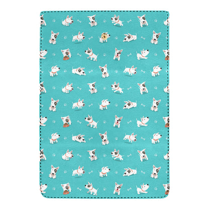 Bull Terriers Pattern Print Design 07 Women's Trifold Wallet