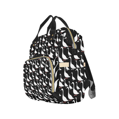 Goose Pattern Print Design 01 Diaper Bag Backpack