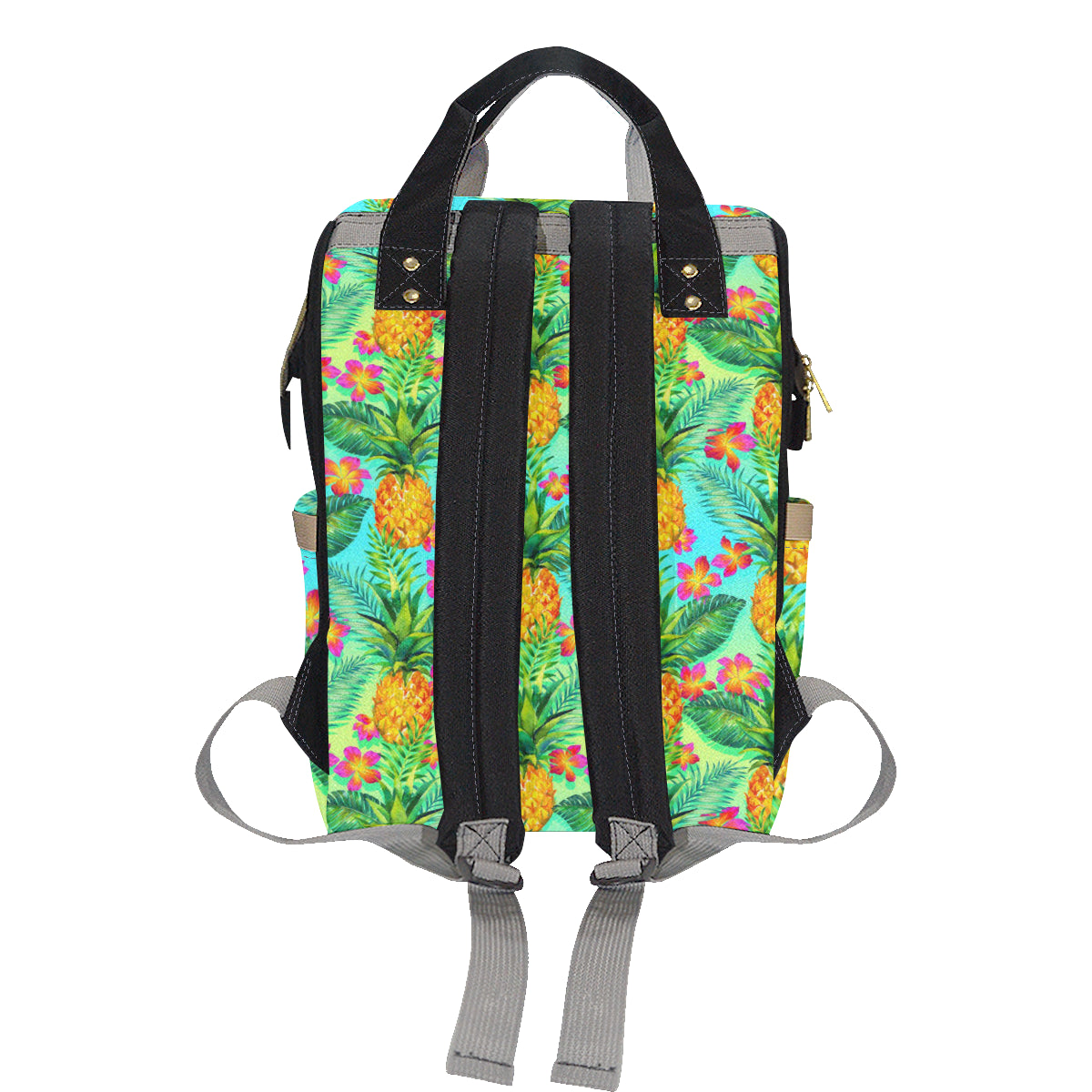 Pineapple Pattern Print Design PP010 Diaper Bag Backpack