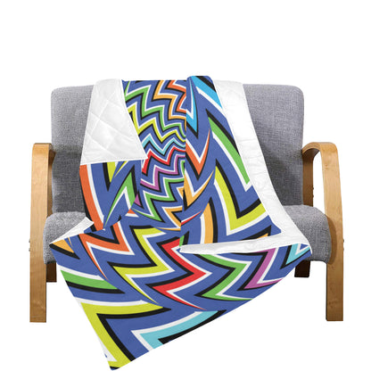 Optical illusion Pattern Print Design A02 Premium Quilt