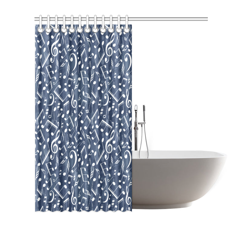 Music note Pattern Print Design A02 Shower Curtain