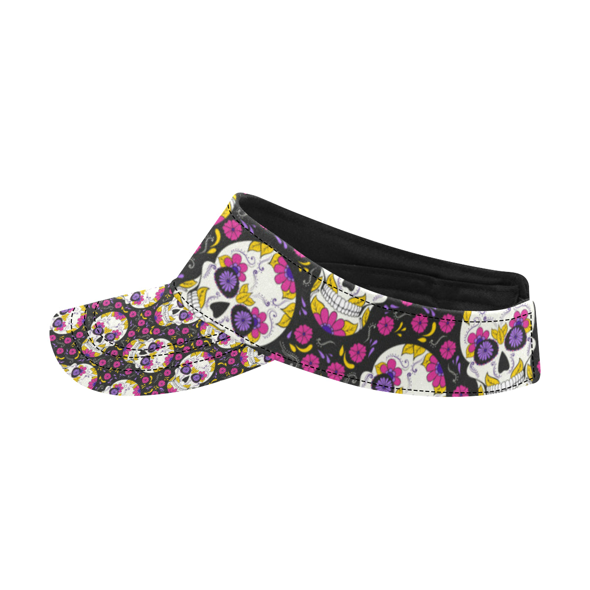 sugar skull Floral Pattern Unisex Sun Visor
