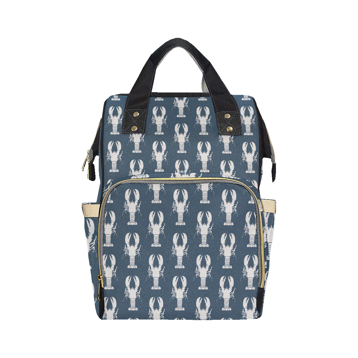 Lobster Pattern Print Design 02 Diaper Bag Backpack