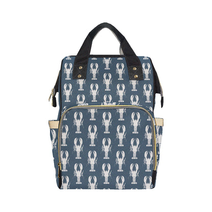 Lobster Pattern Print Design 02 Diaper Bag Backpack