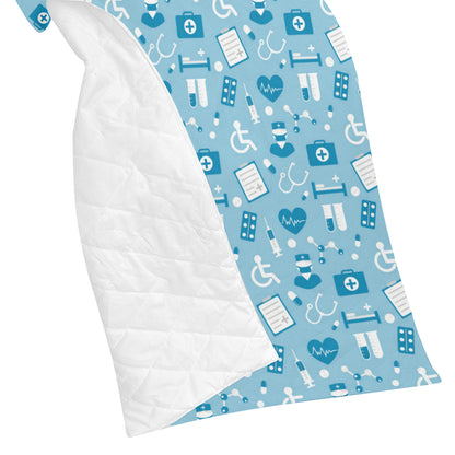 Medical Pattern Print Design 05 Premium Quilt