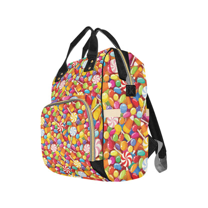 Candy Pattern Print Design 02 Diaper Bag Backpack