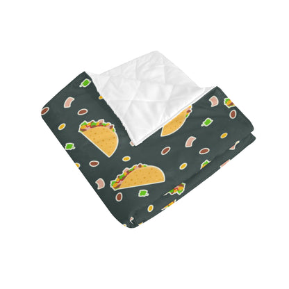 Taco Pattern Print Design TC02 Premium Quilt