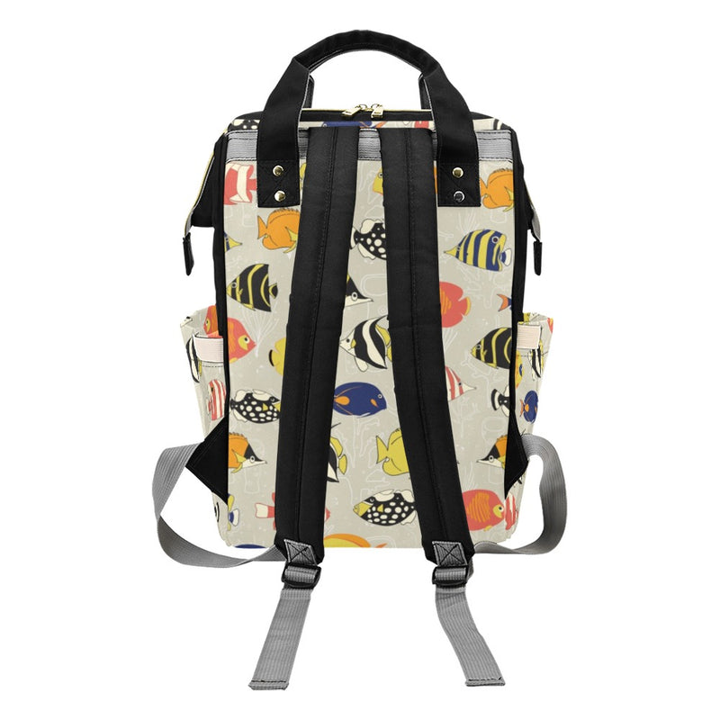 Angelfish Print Design LKS401 Diaper Bag Backpack