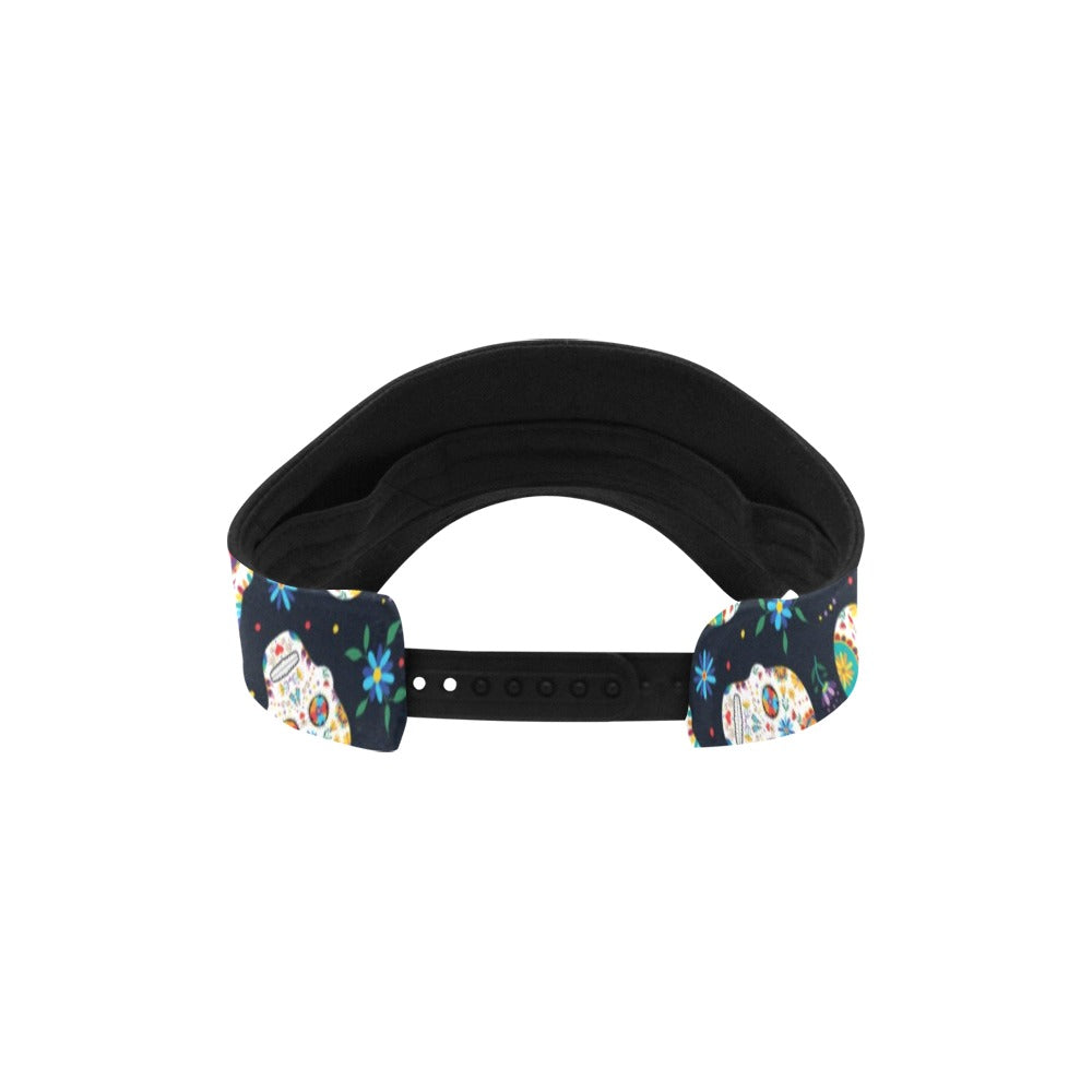 Sugar Skull Print Design LKS305 Unisex Sun Visor