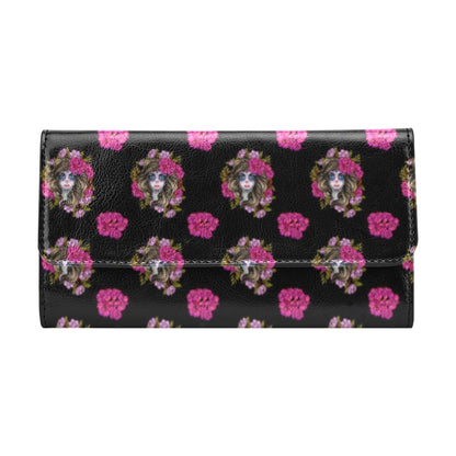 Day of the Dead Makeup Girl Women's Trifold Wallet