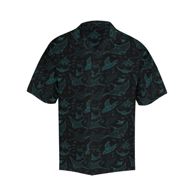 Manta Ray Print Design LKS402 Men's Men's Hawaiian Shirt