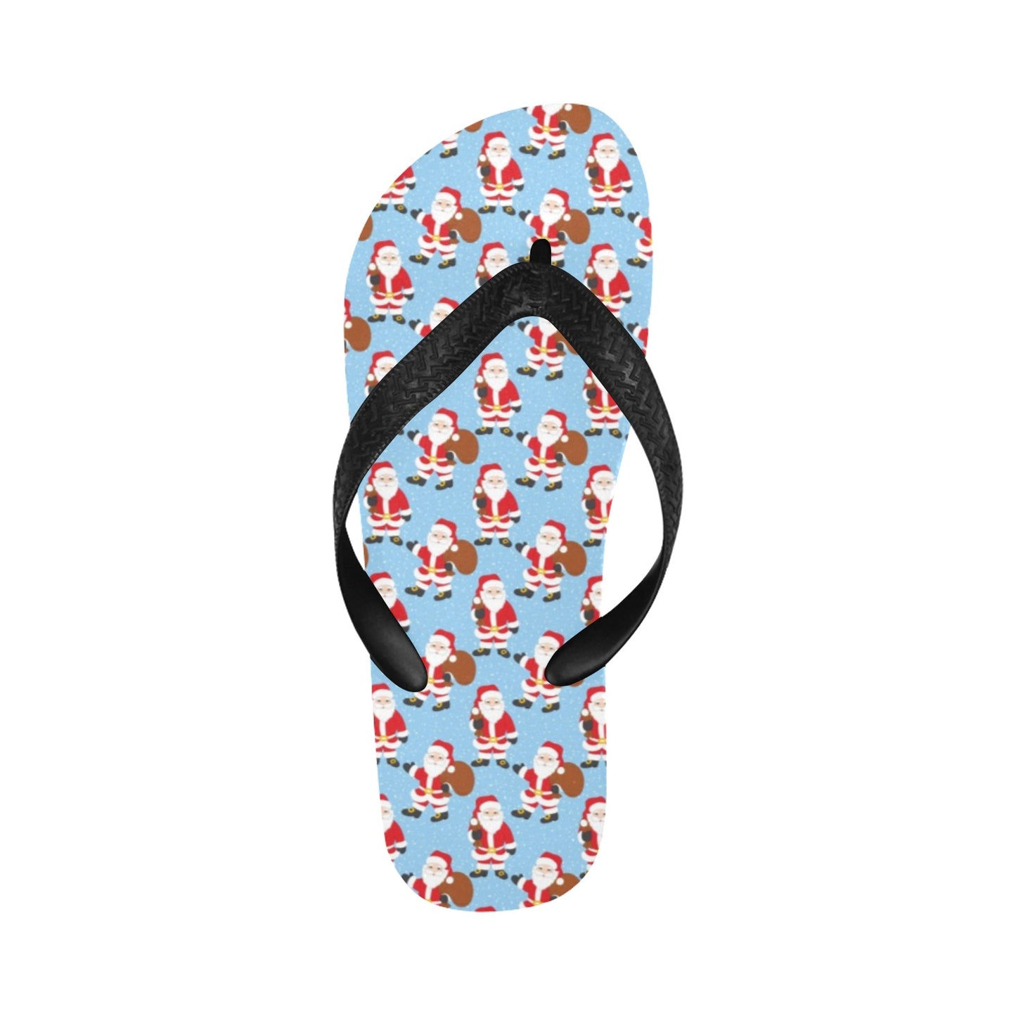 Santa Christmas Themed Print Design LKS305 Flip Flops