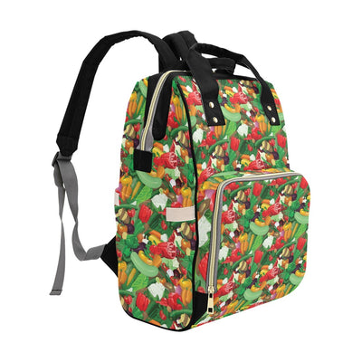 Salad Mix Vegetableprint Design LKS301 Diaper Bag Backpack