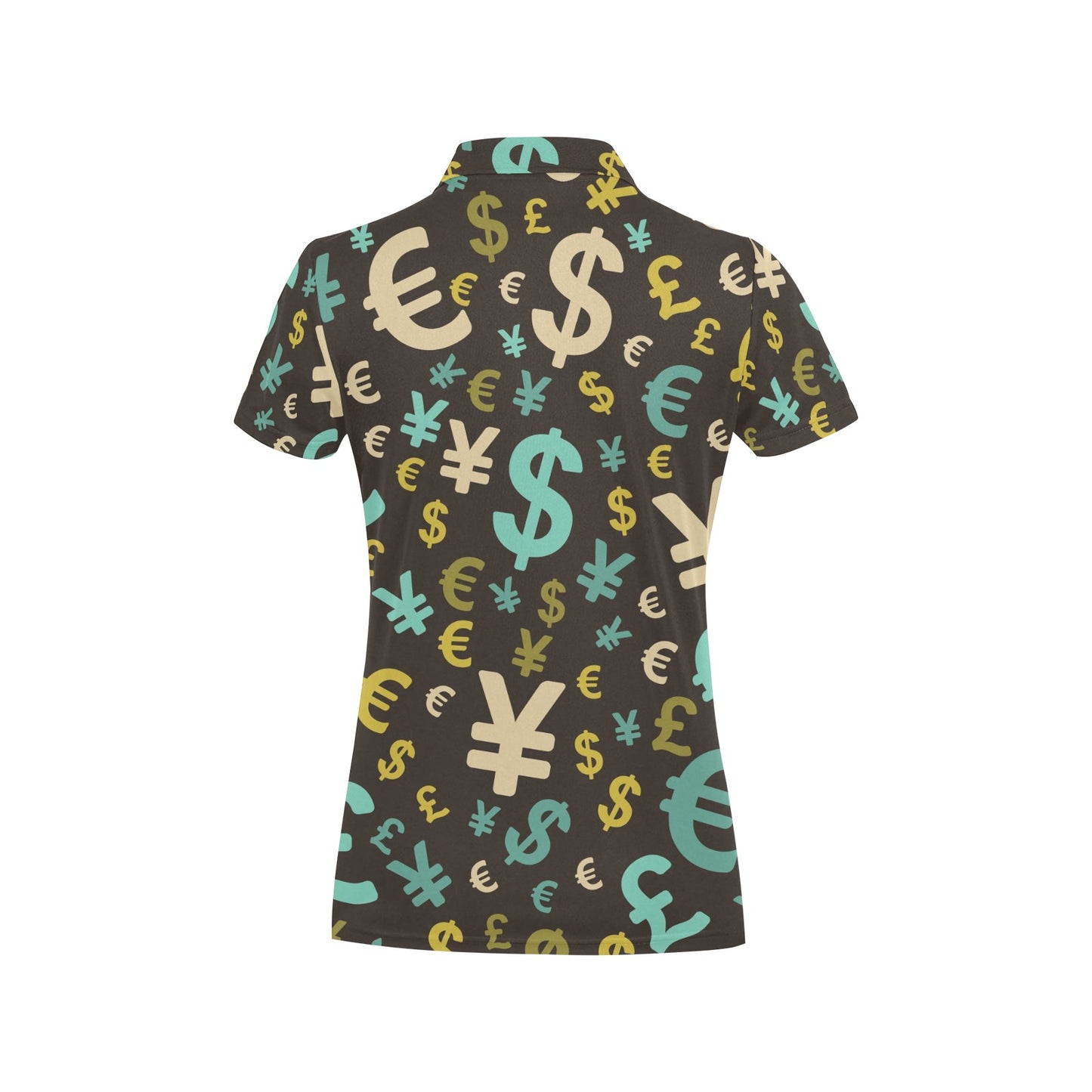 Money Pattern Print Design 01 Women's Polo Shirt