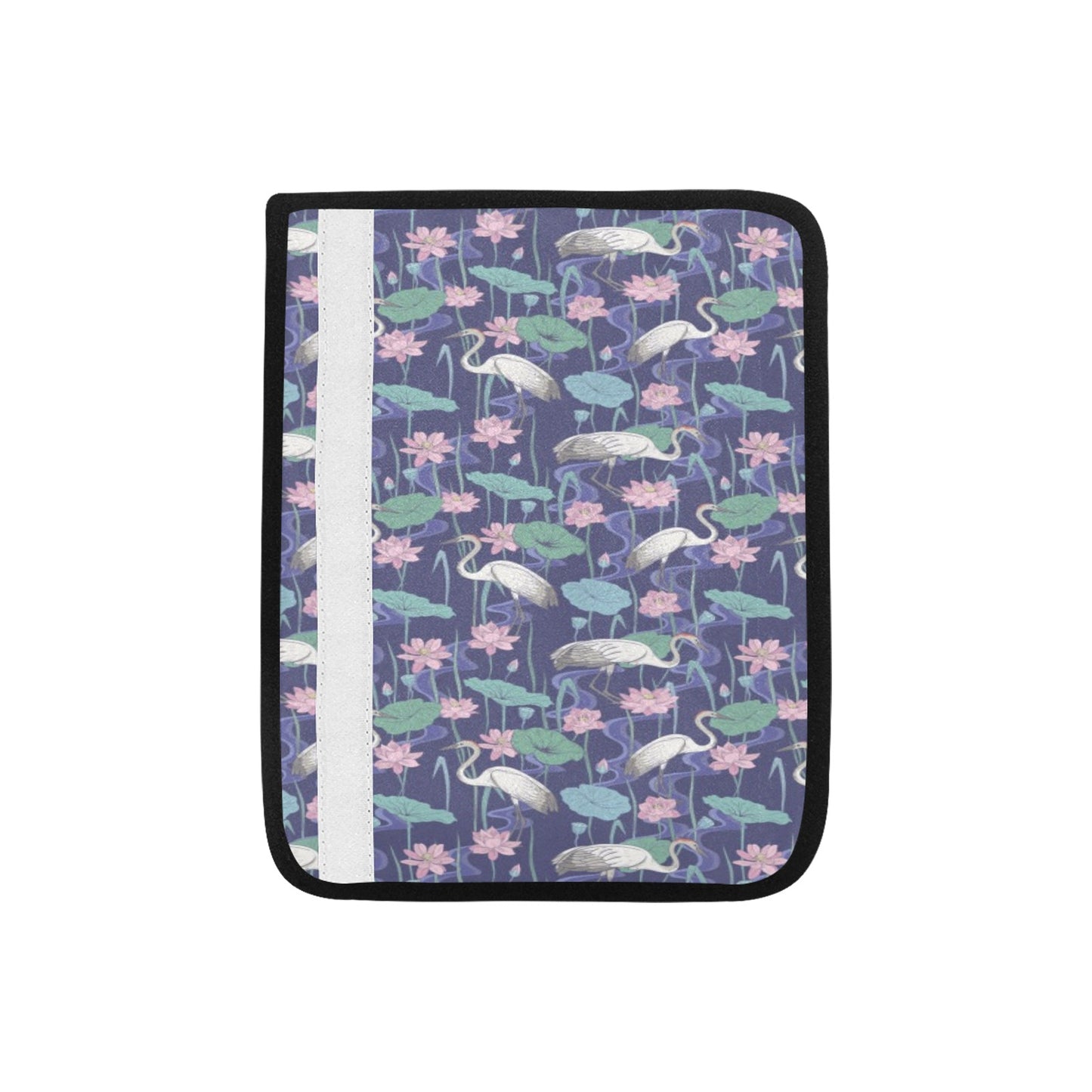 Water Lily Print Design LKS306 Car Seat Belt Cover