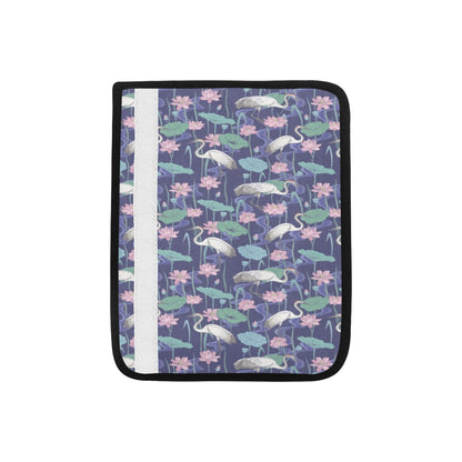 Water Lily Print Design LKS306 Car Seat Belt Cover
