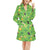 Shamrock Saint Patrick's Day Print Design LKS302 Women's Fleece Robe