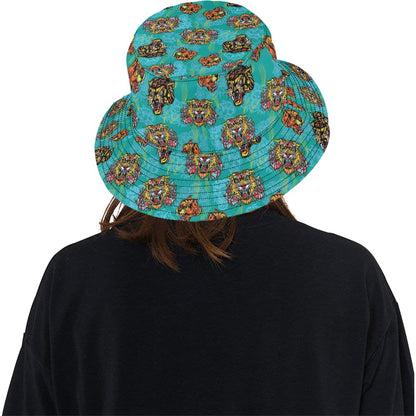 Tattoo Tiger Head Print Design LKS304 Unisex Bucket Hat