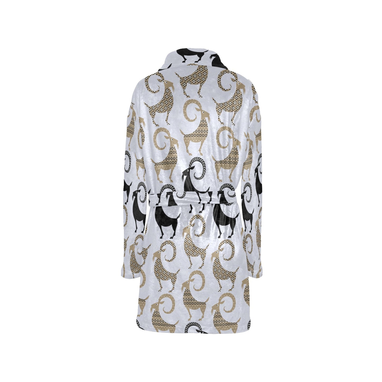 Goat Pattern Print Design 03 Women's Fleece Robe