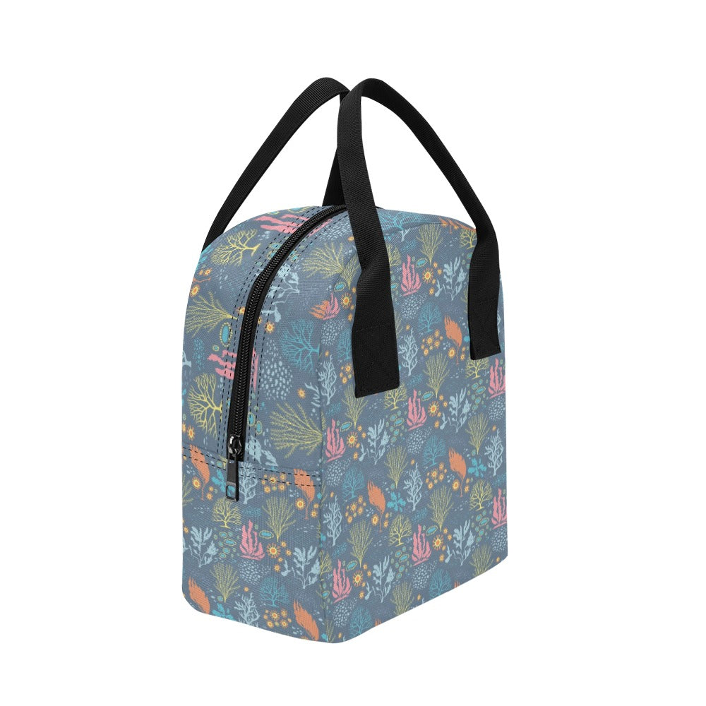 Seaweed Print Design LKS304 Insulated Lunch Bag