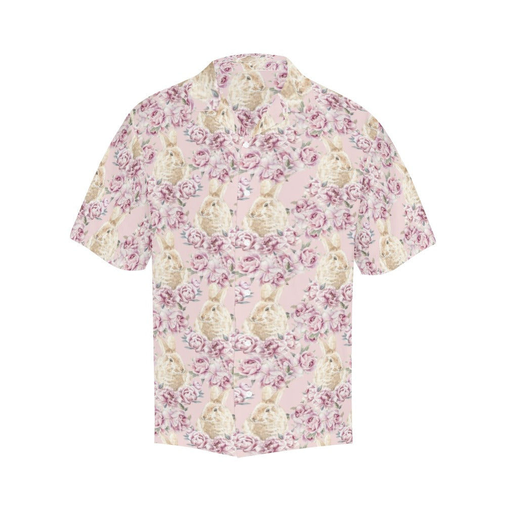 Rabbit Print Design LKS403 Men's Men's Hawaiian Shirt
