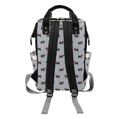 Scottish Christmas Themed Terriers Print Design LKS3018 Diaper Bag Backpack